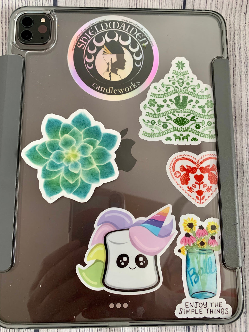 Watercolor Succulent Vinyl Sticker - Botanical Plant Decal