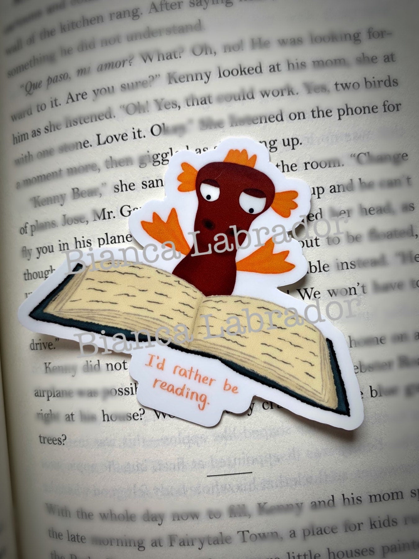 I’d Rather Be Reading Vinyl Sticker