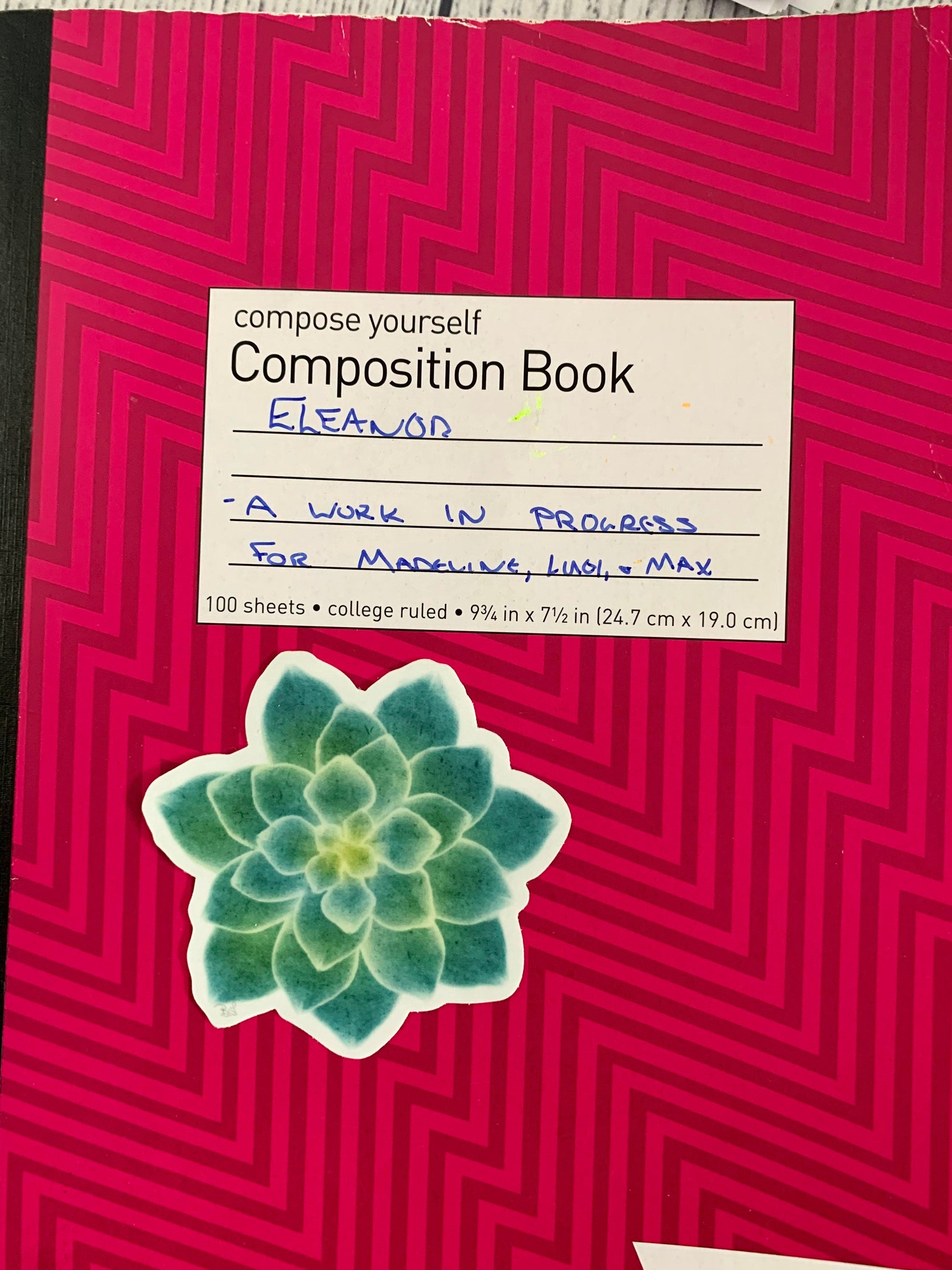 Watercolor Succulent Vinyl Sticker - Botanical Plant Decal